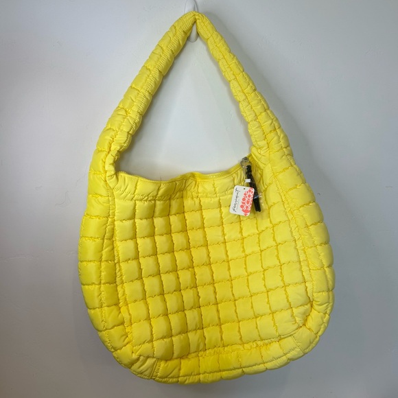 free people movement Handbags - FP Movement by Free People Yellow Quilted Bag
